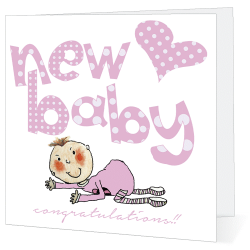 New Baby Girl Card