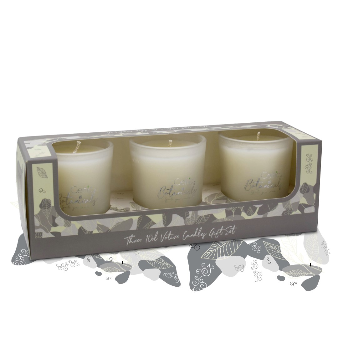 Black Pomegranate Votive Trio