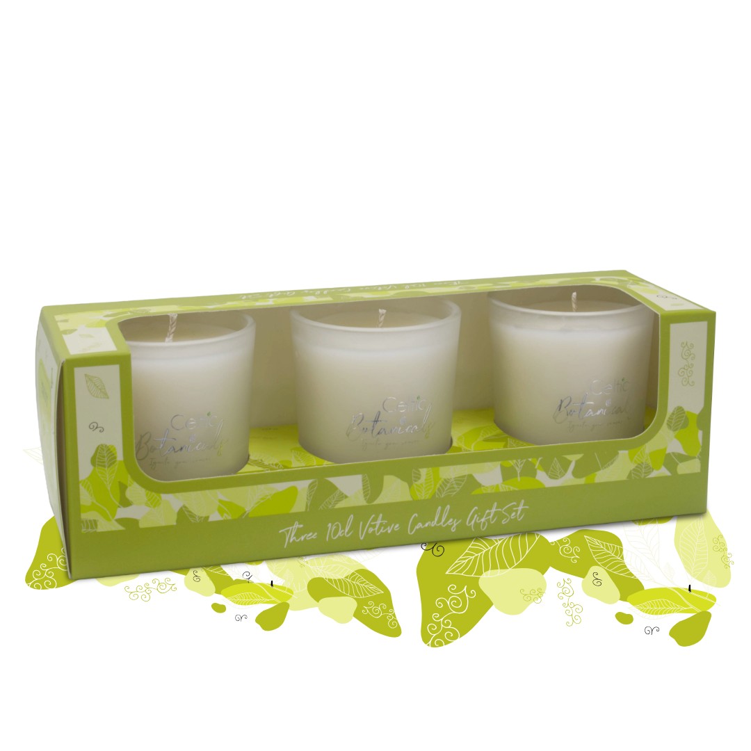 Lime Leaf & Ginger Votive Trio