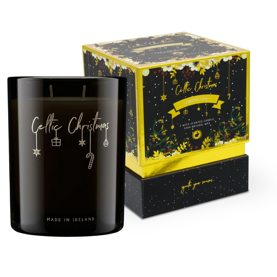 Christmas Gold 2 Wick Candle