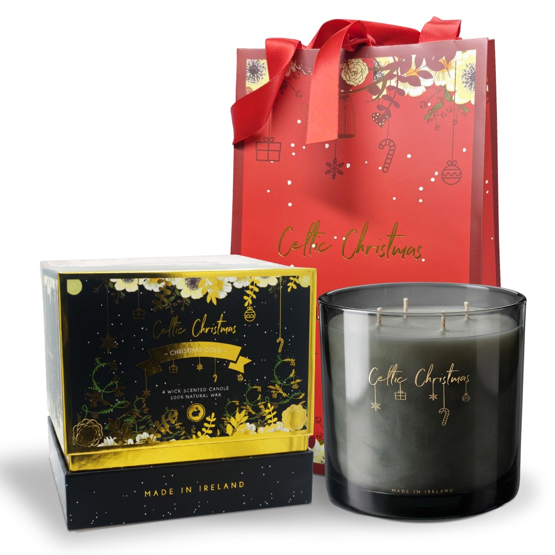 Christmas Gold 4 Wick Candle