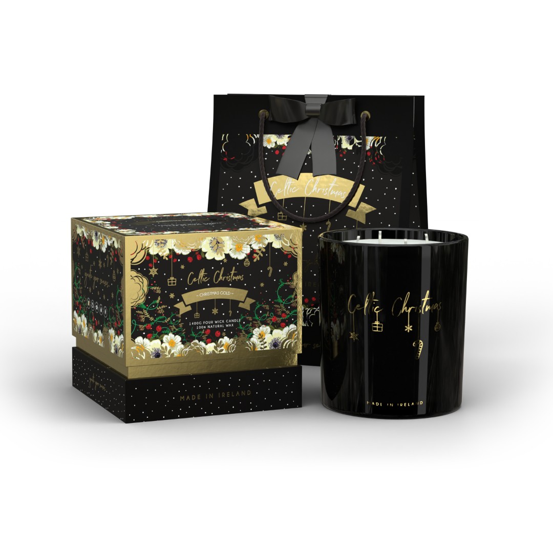 Christmas Gold 4 Wick Candle