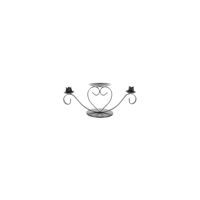 Wedding stand heart silver