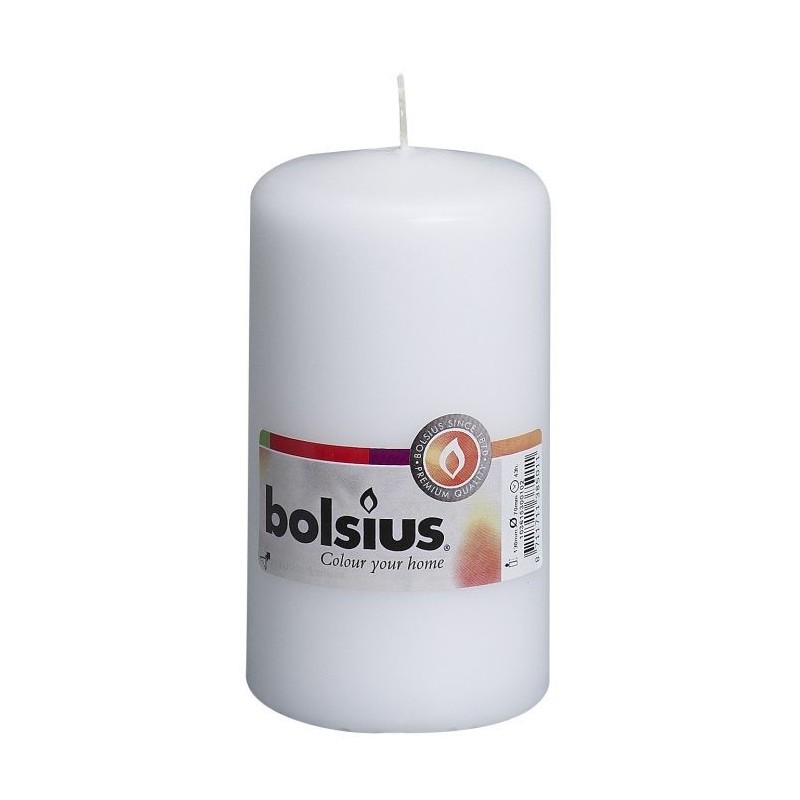 8 Pillar Candles (130mm x 70mm) – White