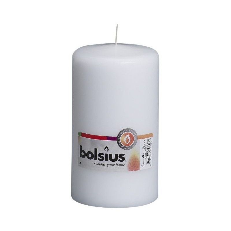 8 Pillar Candles (150mm x 78mm) – White