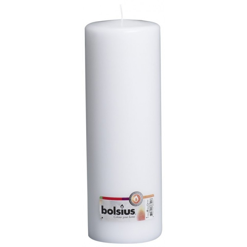 4 Pillar Candles (300mm x 98mm) – White
