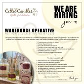 We are hiring a warehouse operative.
If you are looking to join a hard working , fun environment, get in touch....our factory always smells good ;-) info@celticcandles.ie 😀
#job #jobfairy #jobvacancies